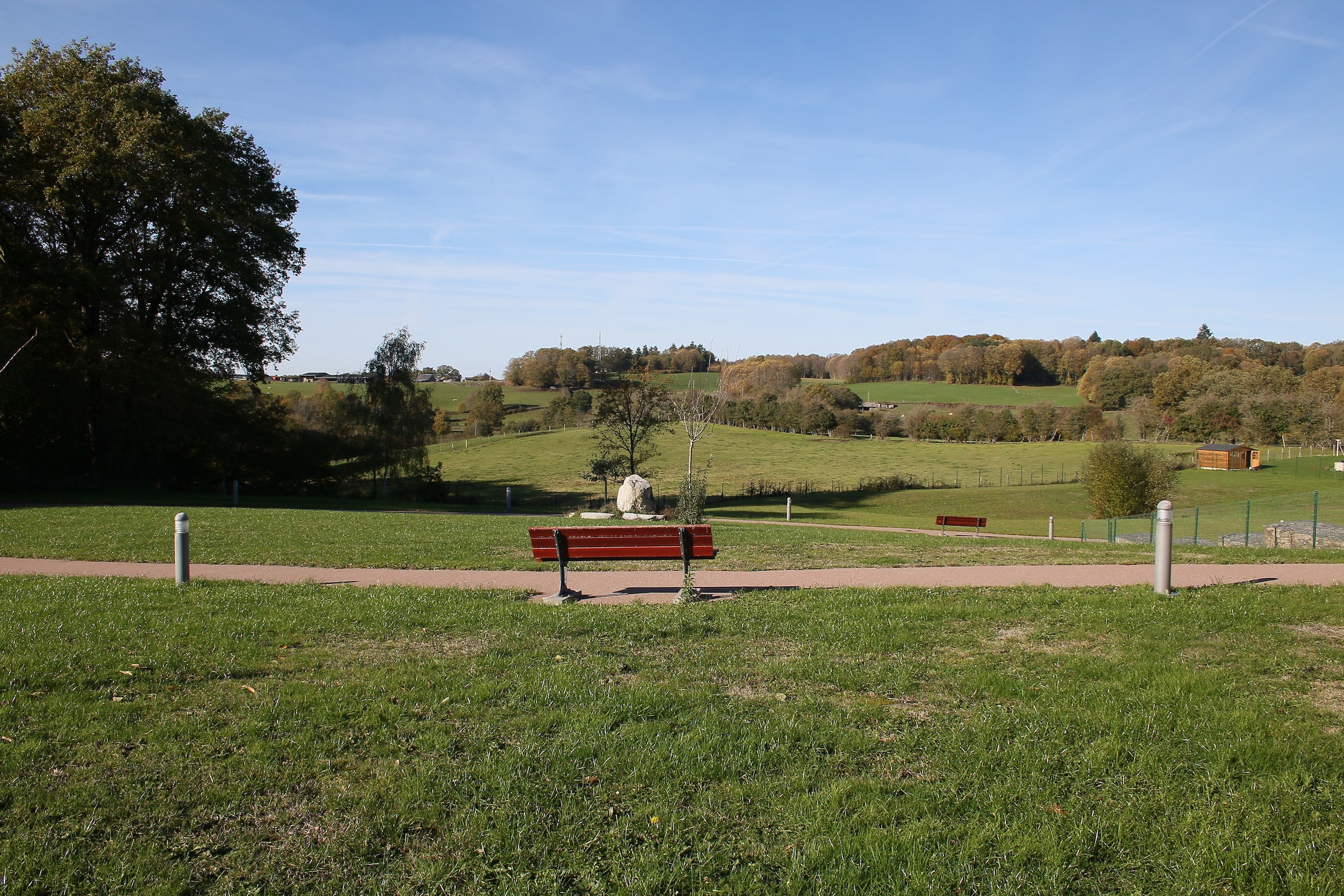 Jardin de l'EHPAD Pélisson Fontanier à Bénévent l'Abbaye en Creuse